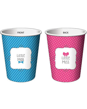 Bow or Bow Tie 266ml Party Cups Pack of 8