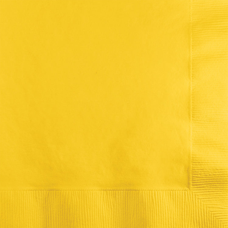 School Bus Yellow Lunch Napkins Pack of 50