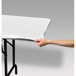 Stayput Tablecover White Plastic 73cm x 182cm