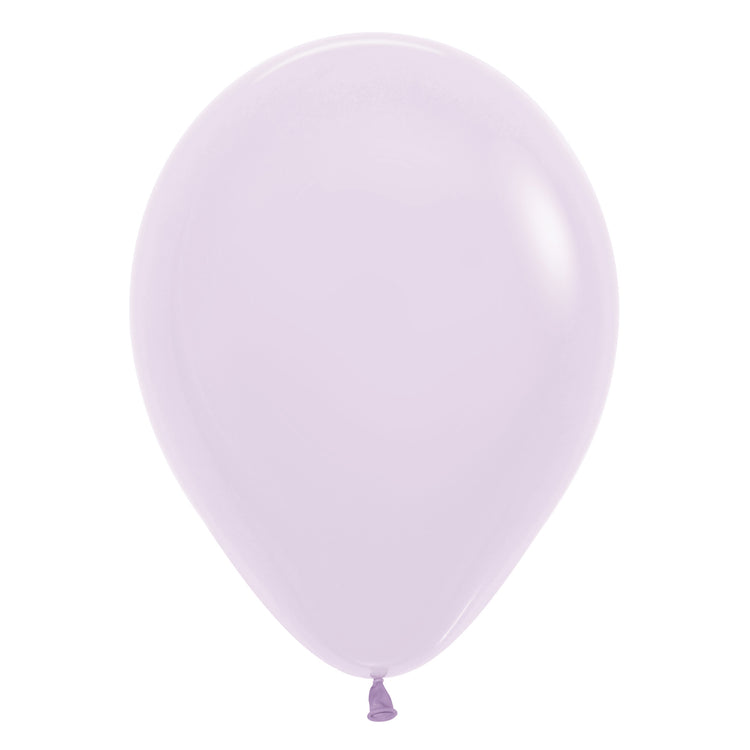 Sempertex 30cm Pastel Matte Lilac Latex Balloons 650, 100PK Pack of 100