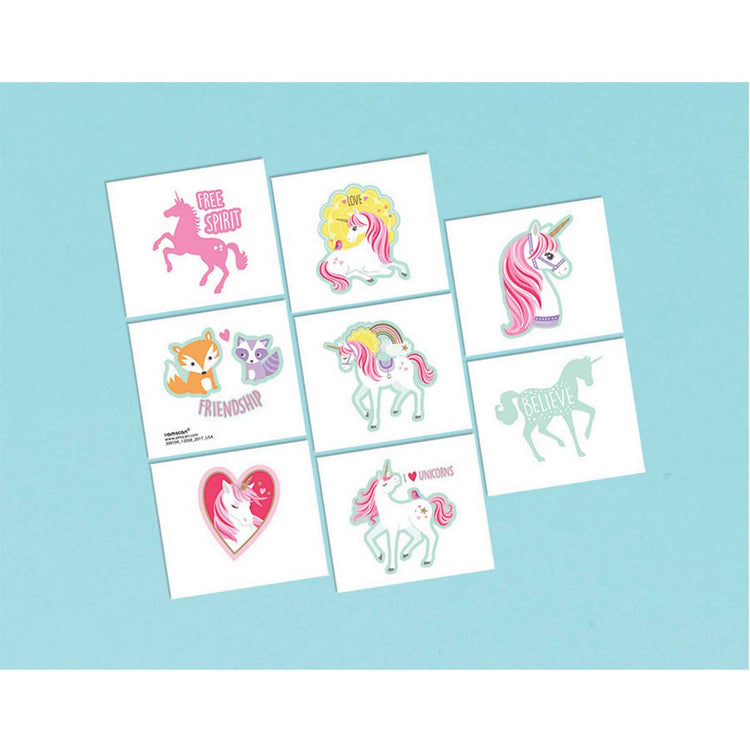 Magical Unicorn Tattoos Pack of 8