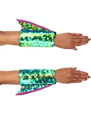 Seahorse Shimmer Fin Deluxe Arm Cuffs