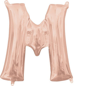 Letter M Rose Gold Balloon