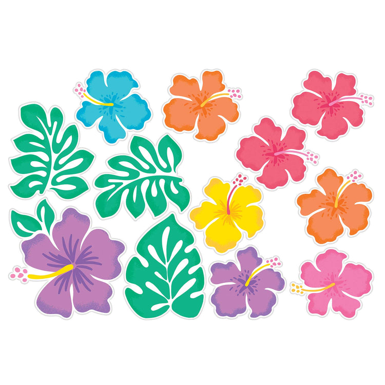 Summer Hibiscus Cutouts Value Pack Pack of 12