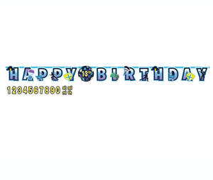 Battle Royal Jumbo Happy Birthday Add-An-Age Letter Banner