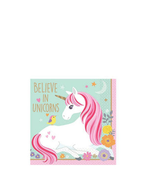 Magical Unicorn Beverage Napkins Pack of 16