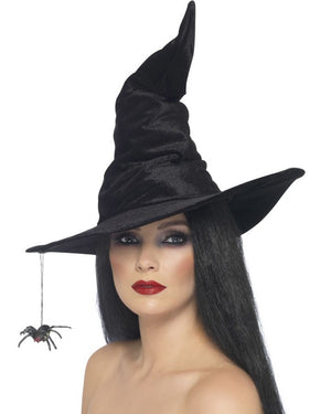 Black Witch Hat with Spider