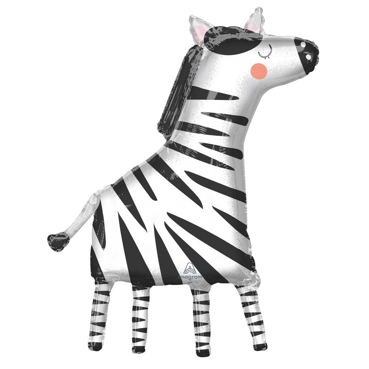 SuperShape Get Wild Zebra P35 Balloon