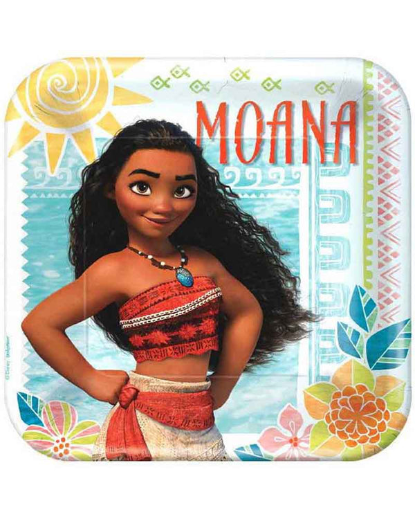 Disney Moana 23cm Plates Pack of 8