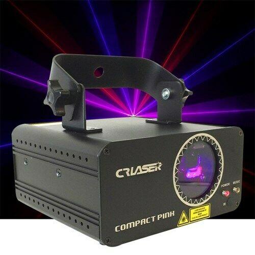 Pink Compact Laser Light 250mW with Sound DMX and Remote Control