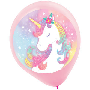 Enchanted Unicorn 30cm Latex Balloons Pack of 5