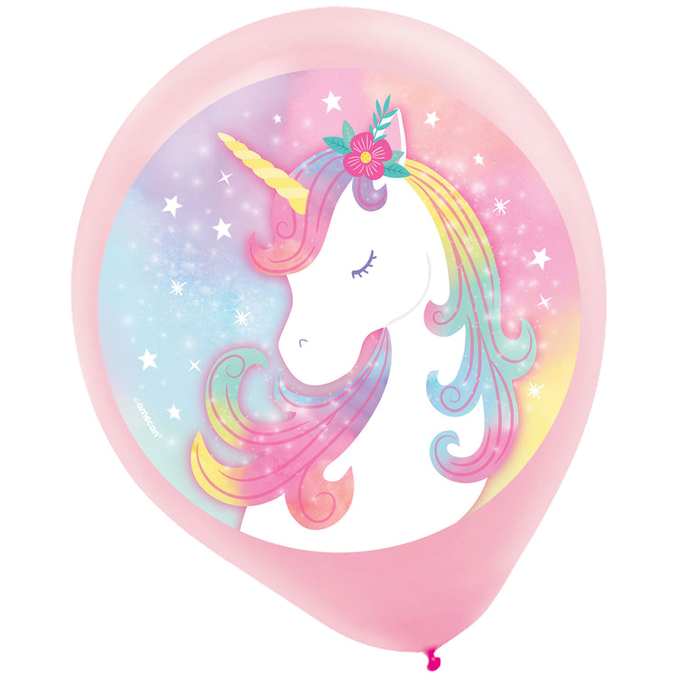 Enchanted Unicorn 30cm Latex Balloons Pack of 5