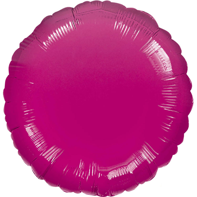 45cm Standard Circle HX Metallic Fuchsia S15