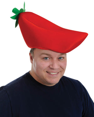 Plush Chili Pepper Hat