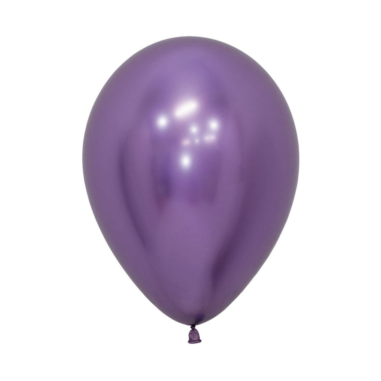 Sempertex 30cm Metallic Reflex Violet Latex Balloons 951, 50PK Pack of 50