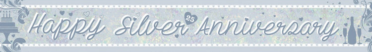 Banner Holographic Silver Anniversary