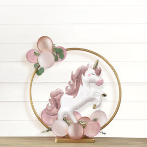 Balloon Hoop Gold Decoration