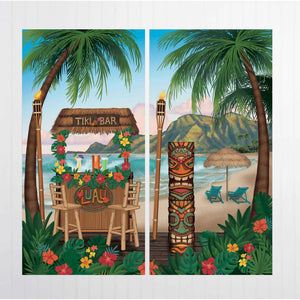 Vintage Tiki Scene Setter Pack of 2