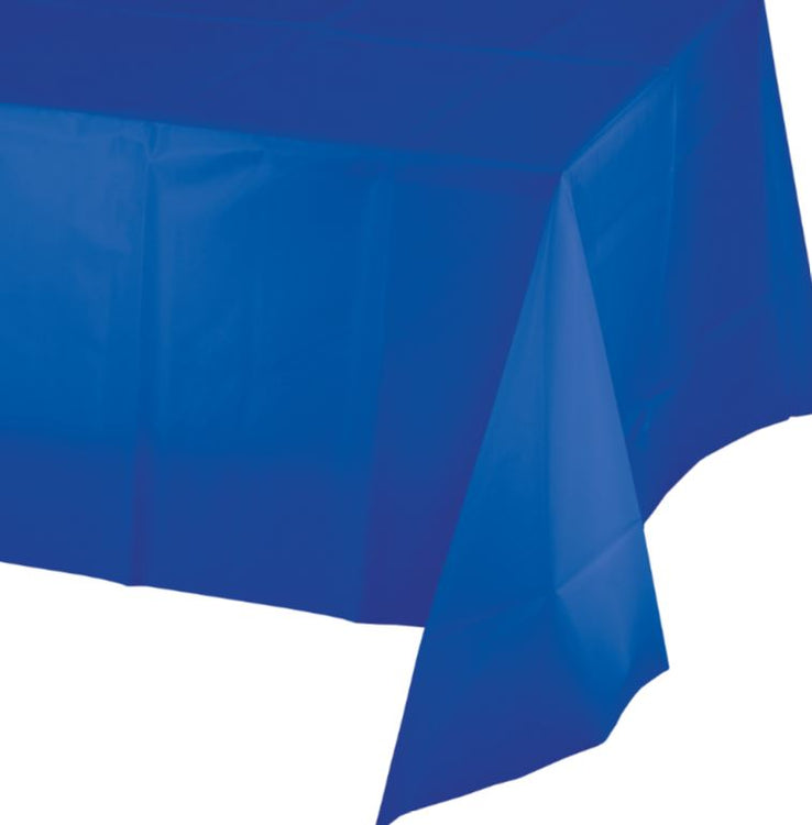 Cobalt Blue Tablecover Plastic 137cm x 274cm