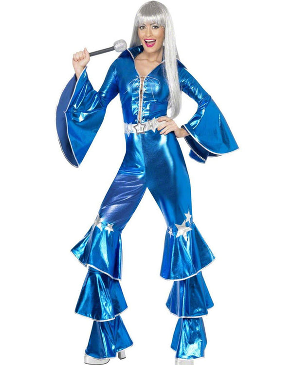 70s Blue Dancing Queen Womens Costume