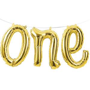 Shape one Gold Balloon Foil