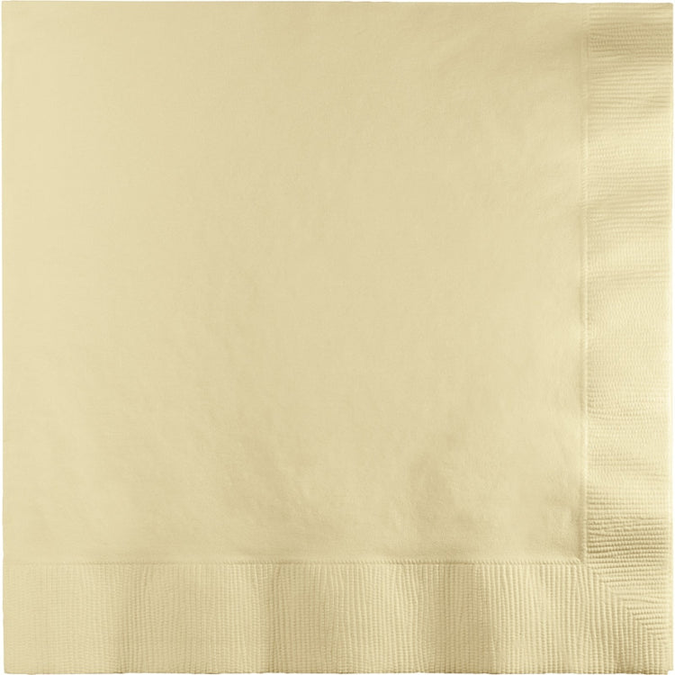 Ivory Beverage Napkins Pack of 50