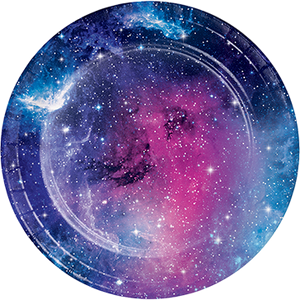 Galaxy Party 17cm Round Plates Pack of 8