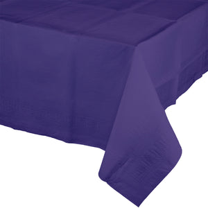 Purple Tablecover Tissue & Plastic Back 137cm x 274cm