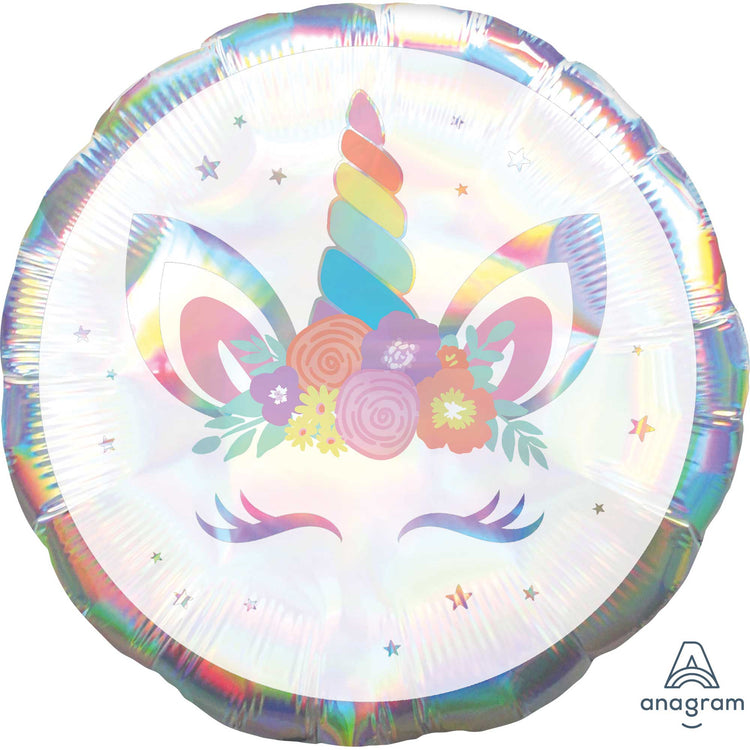 Jumbo Holographic Unicorn Party Iridescent P40