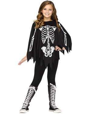 Skeleton Kids Poncho