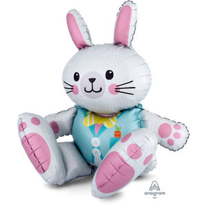 Easter Bunny Sitting Stacker Multi Balloon 76cm