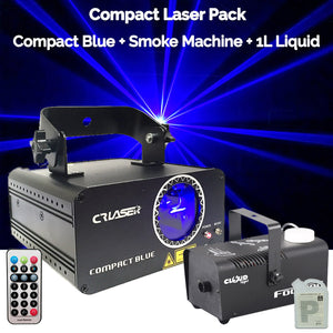 Blue Laser Disco Light 500mW and Smoke Machine 1L Party