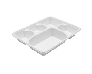 Eco 5 Compartment Deep Meal Tray Pack of 25