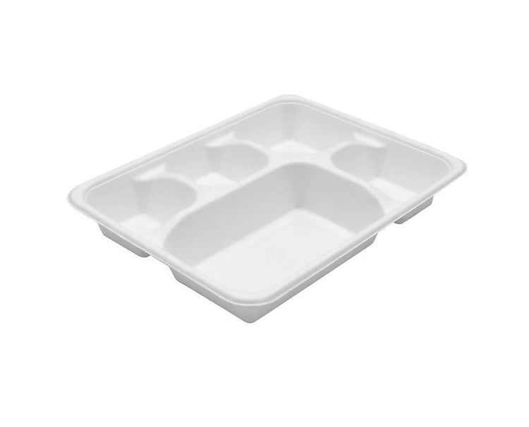 Eco 5 Compartment Deep Meal Tray Pack of 25