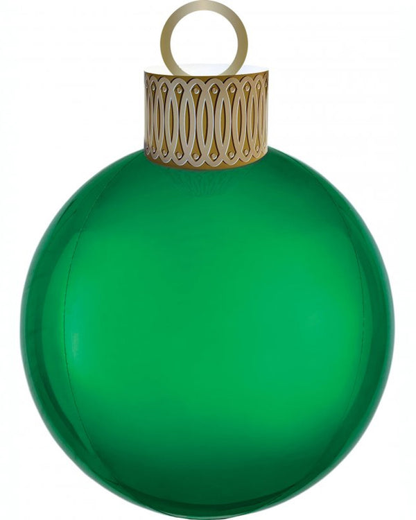 Christmas Green Orbz and Ornament Balloon Kit