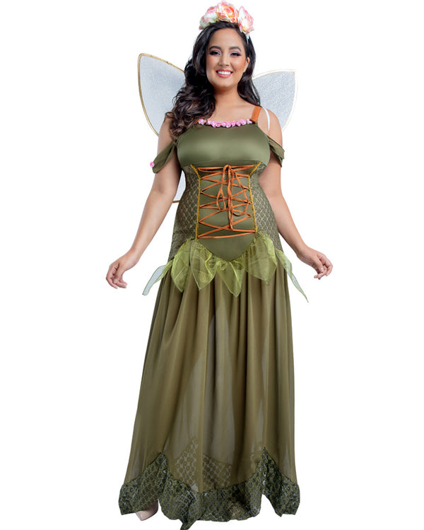 Rose Fairy Princess Womens Plus Size Costume