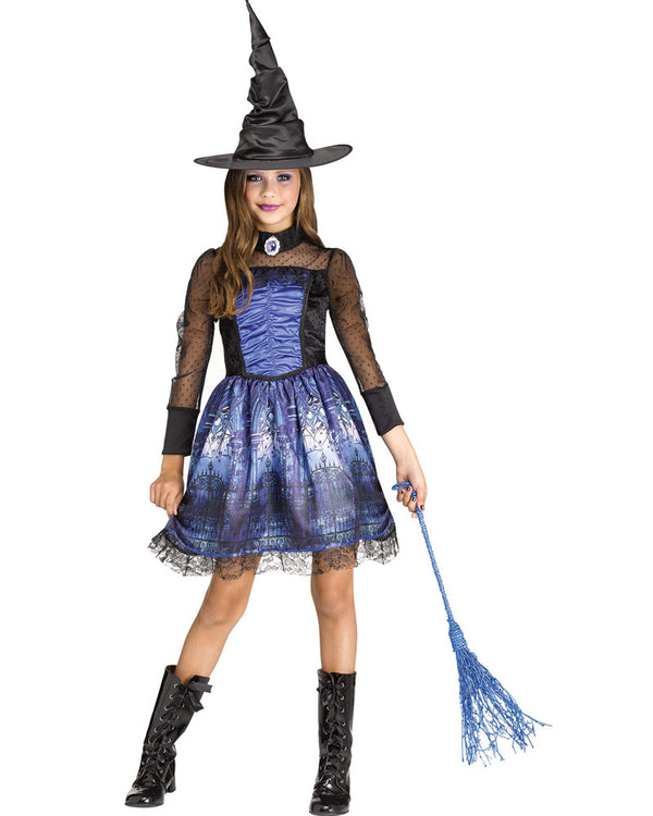 Sapphire Gothic Witch Girls Costume