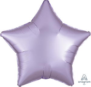 45cm Standard XL Satin Luxe Pastel Lilac Star S18 Balloon