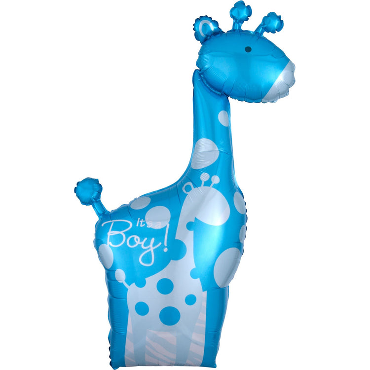 SuperShape XL Safari Baby Boy Giraffe Balloon