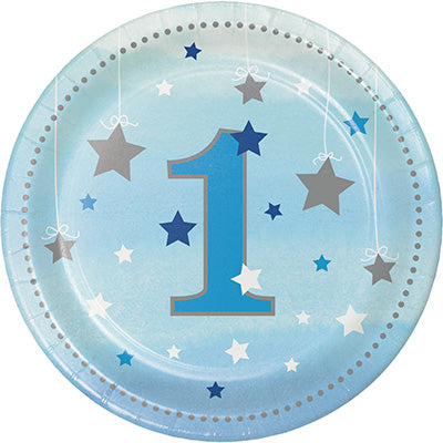 One Little Star Boy 18cm Paper Plates Pack of 8