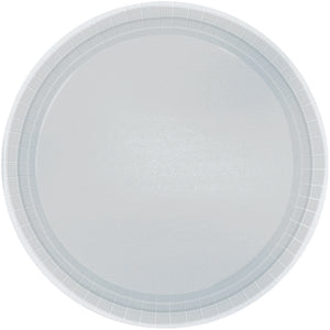 Paper Plates 9in/23cm Round 8CT - Silver Pack of 8