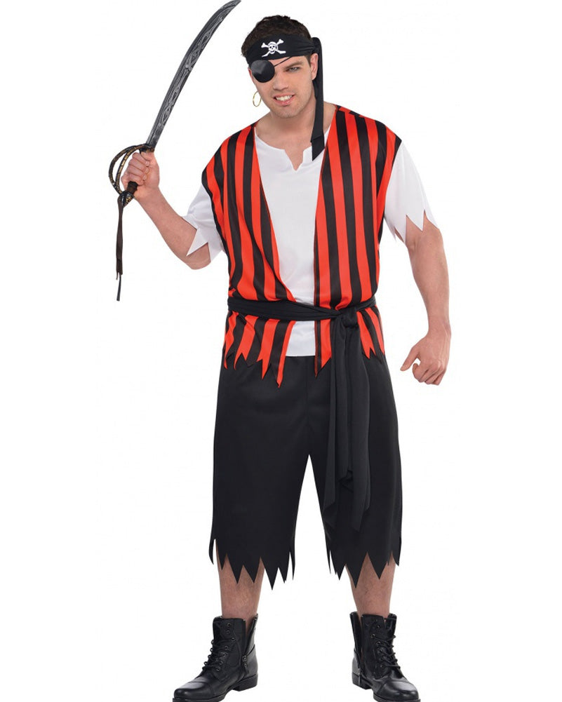 Ahoy Matey Pirate Plus Size Mens Costume 4416