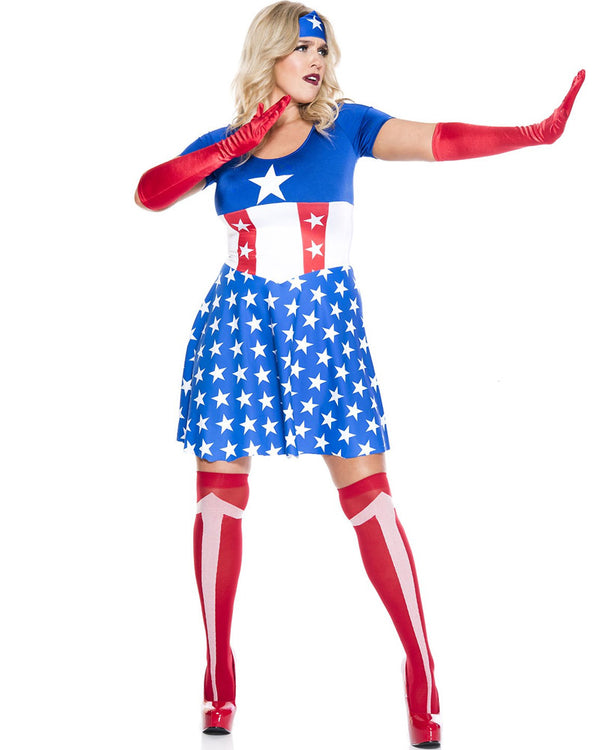 American Hero Womens Plus Size Costume