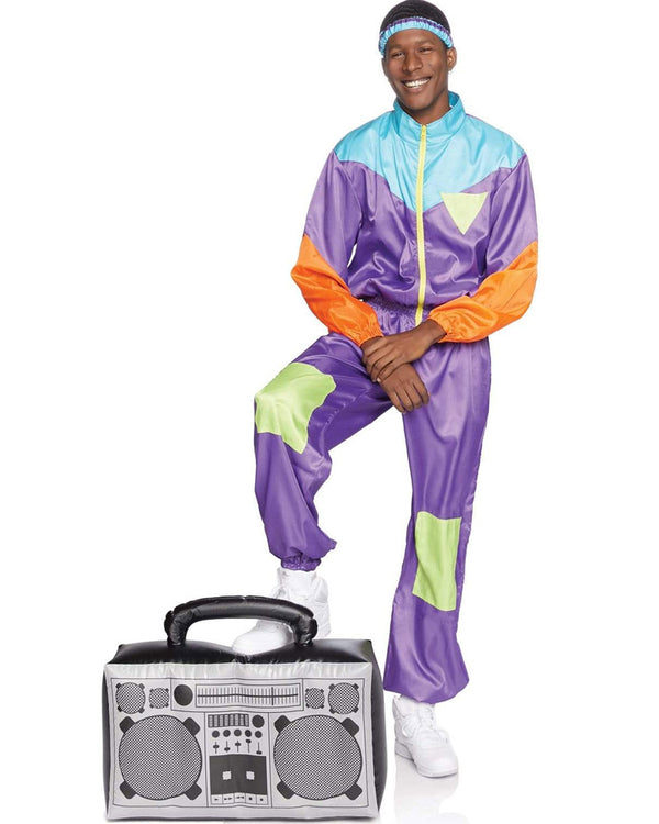 Awesome 80s Track Suit Mens Costume