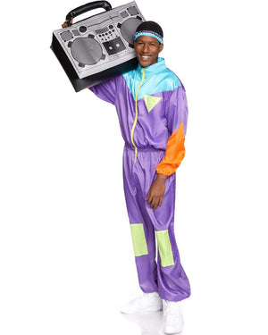 Awesome 80s Track Suit Mens Costume