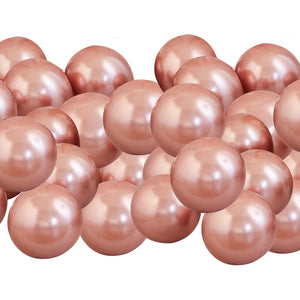 Ginger Ray Balloon Pack 12cm Rose Gold Chrome Pack of 40