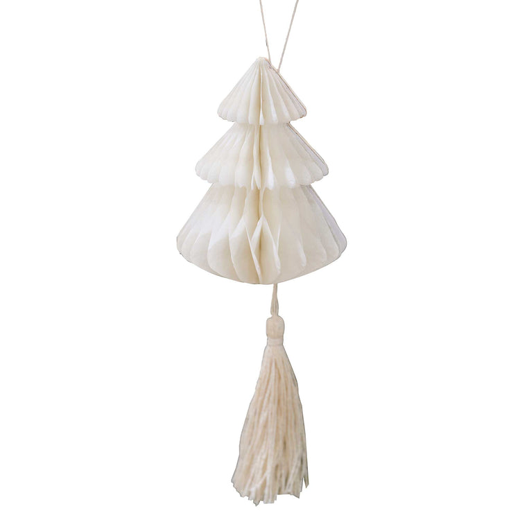 Nordic Noel Christmas Honeycomb Decorations Pack of 4