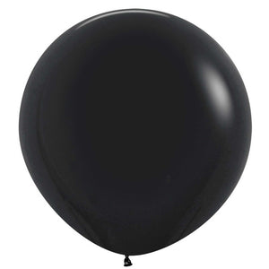 Sempertex 60cm Fashion Black Latex Balloons 080 - 10PK