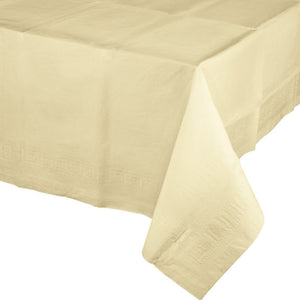 Ivory Tablecover Tissue & Plastic Back 137cm x 274cm