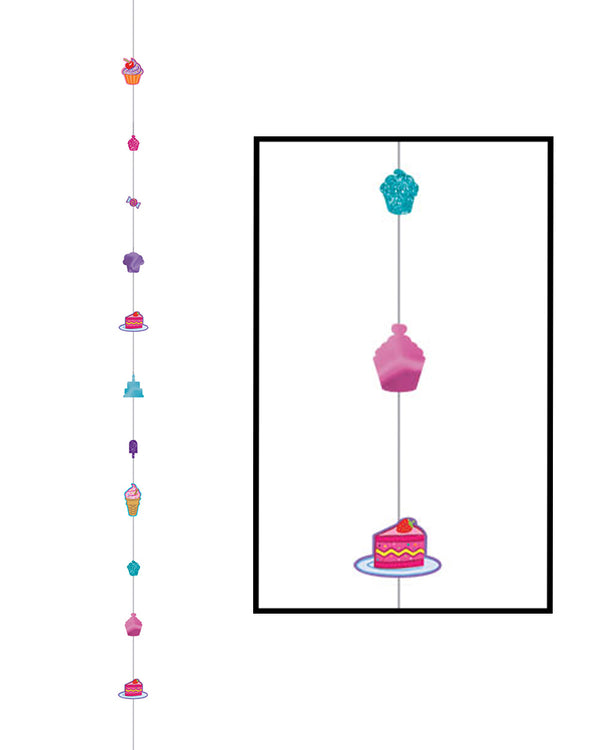 Balloon Fun Strings Cake & Cupcakes